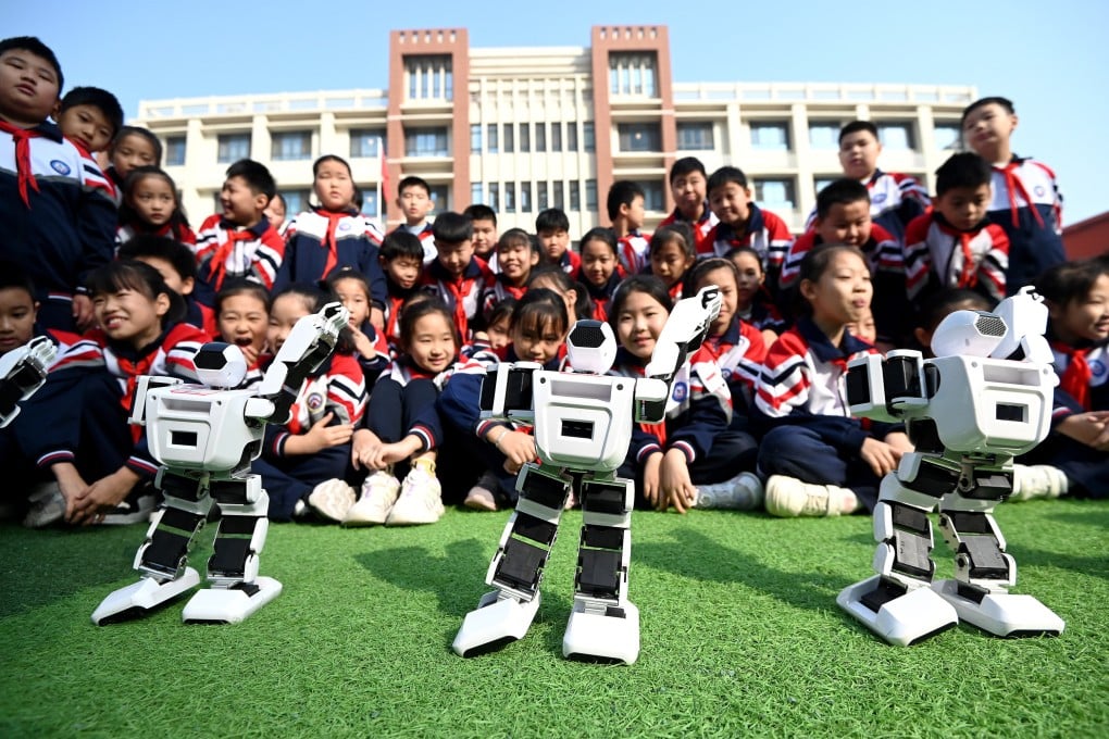 More than 180 schools around China have been selected to take part in an AI education pilot programme. Photo: NurPhoto via Getty Images