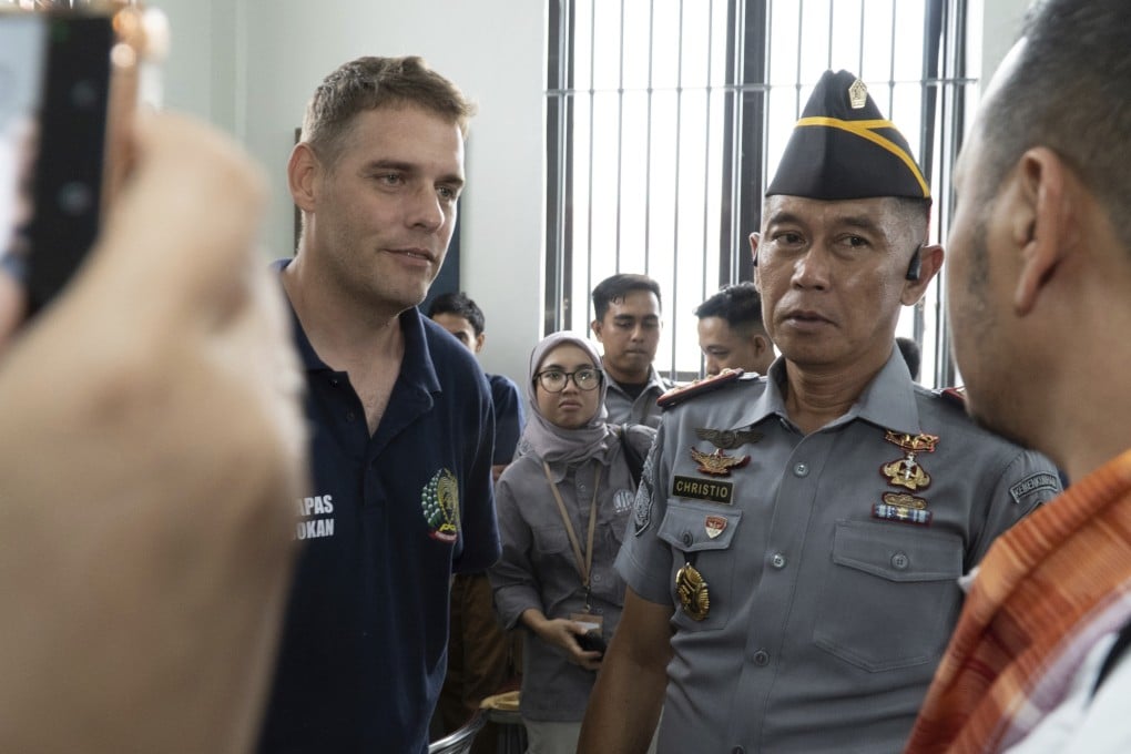 Australian Matthew Norman, left, a member of the Bali Nine group and serving life sentences for drug smuggling, was among the remaining five who were allowed to return home. Photo: AP