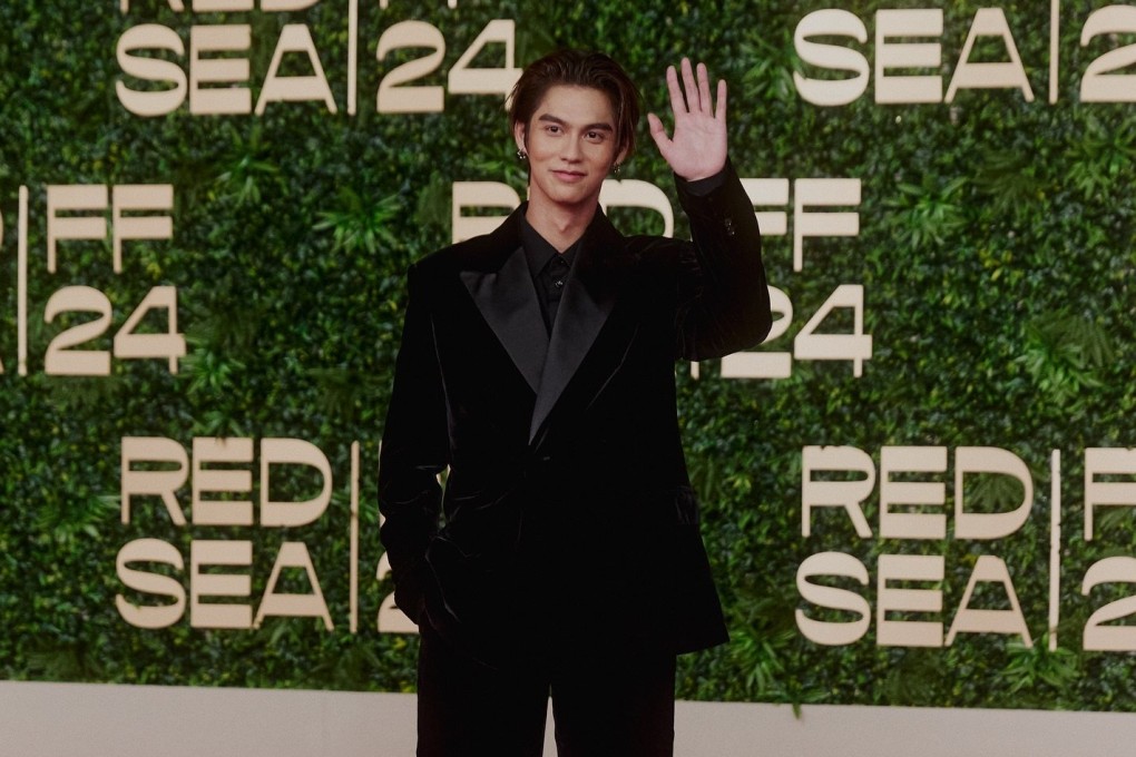 Thai actor and singer Bright Vachirawit on the red carpet at the Red Sea International Film Festival. Photo: Instagram/bbrightvc