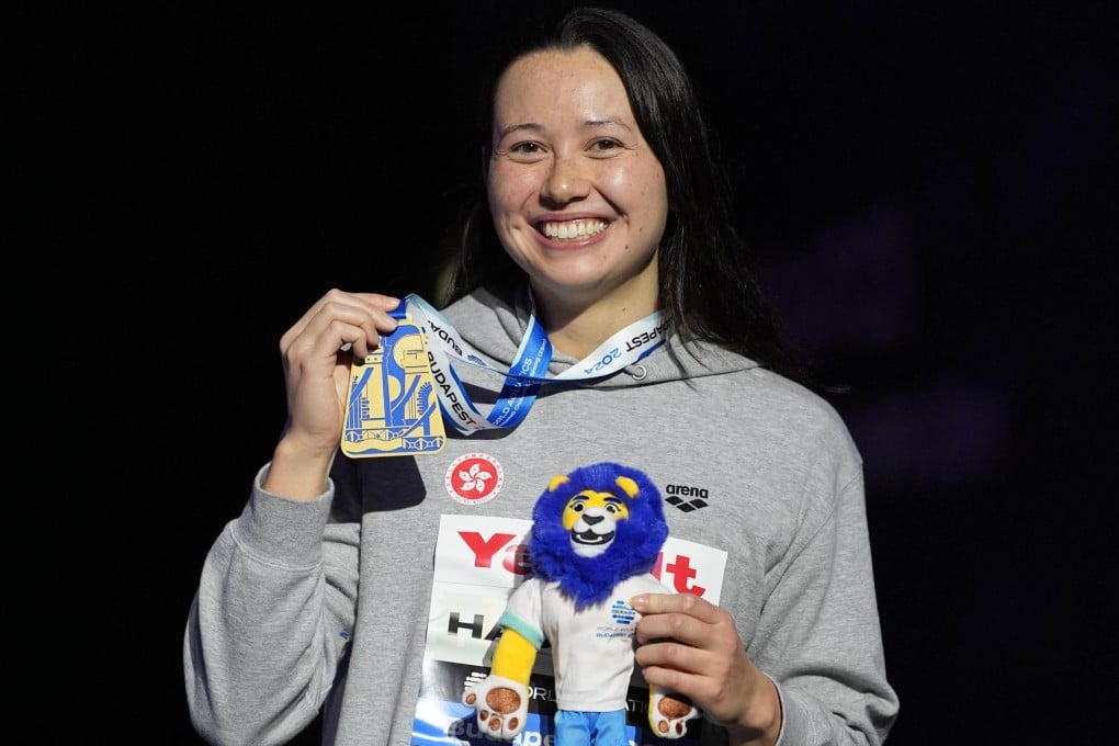 Hong Kong swimmer Siobhan Haughey is all smiles as she become a five-time world champion. Photo: Handout