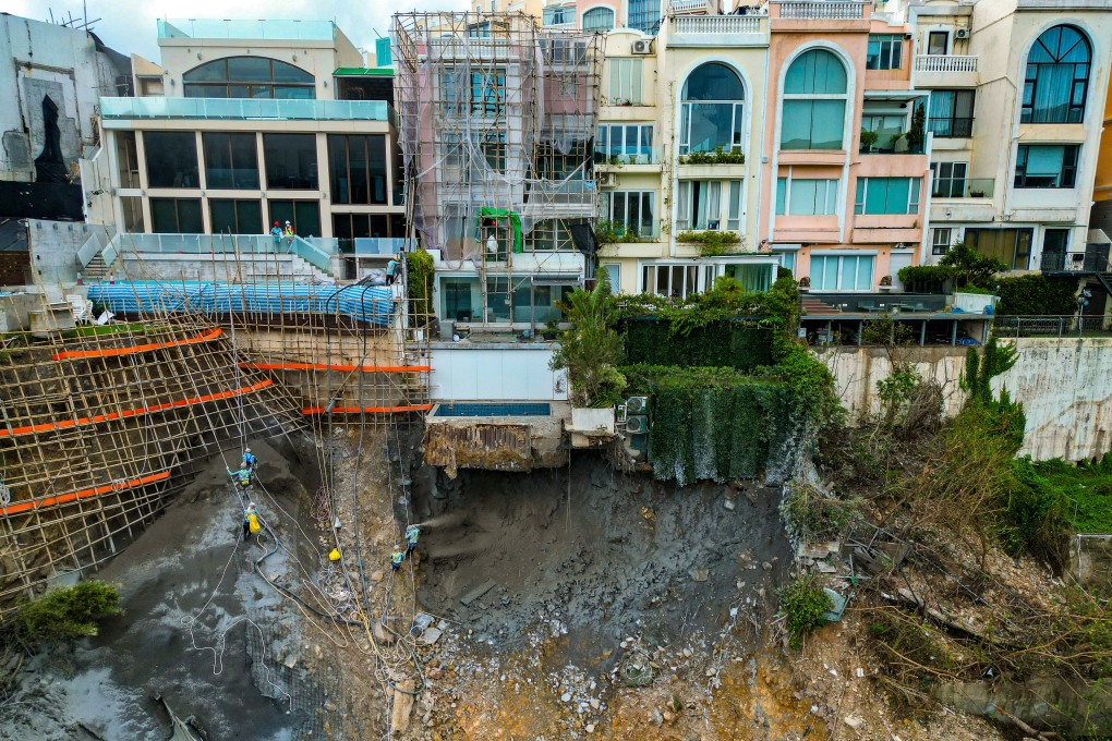 Illegal structures were found at Hong Kong’s Redhill Peninsula in the aftermath of a landslide in September 2023. Photo: Sam Tsang