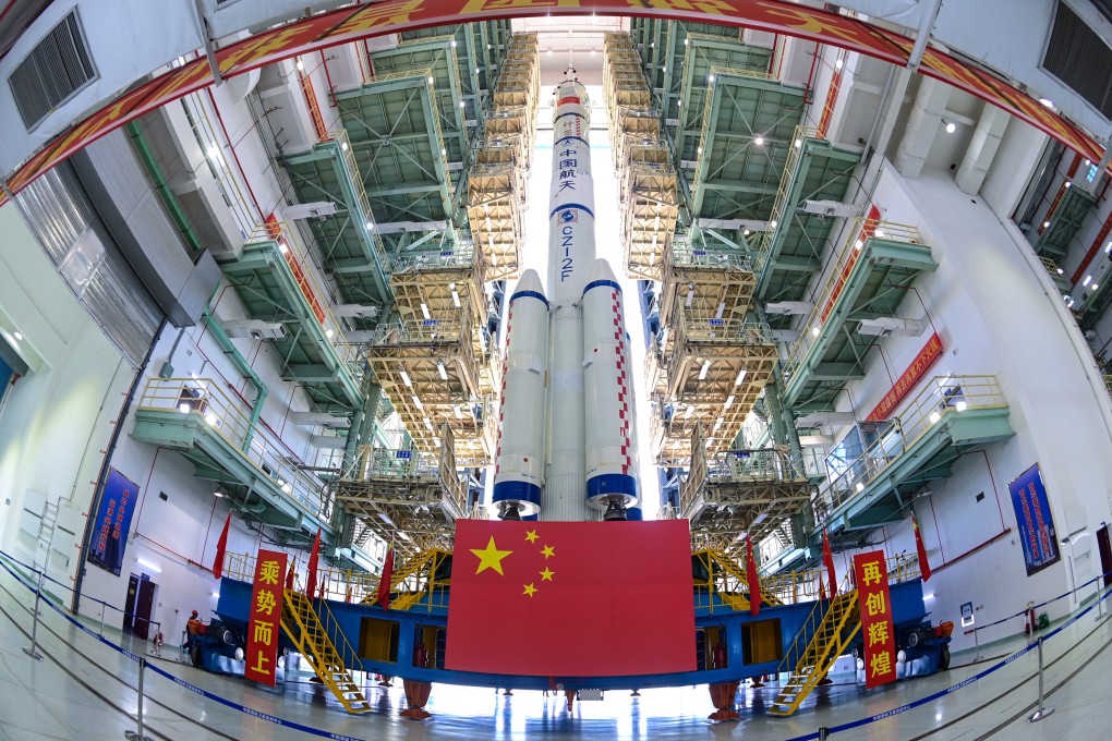 The Shenzhou-19 crewed spaceship and a Long March-2F carrier rocket. Students will learn about China’s contributions to space exploration. Photo: Xinhua