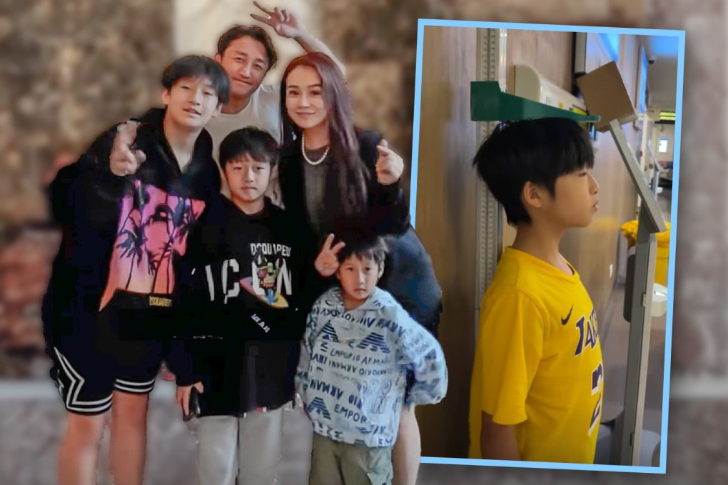 A celebrity couple in China have begun giving their 11-year-old son growth hormone injections amid worries about how small he is. Photo: SCMP composite/Douyin