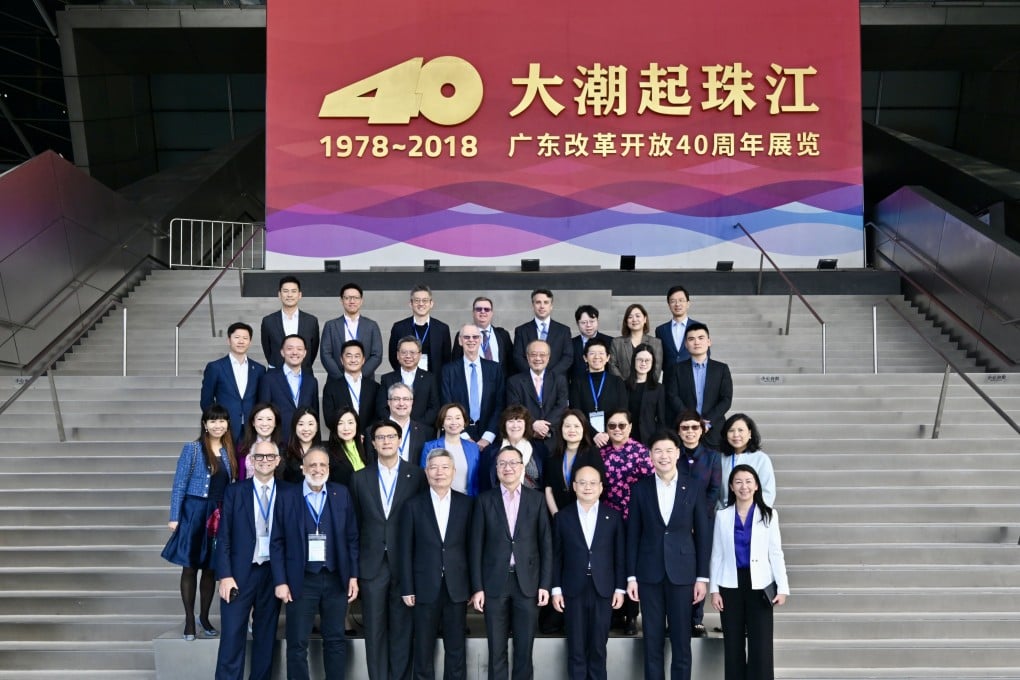 Hong Kong’s Secretary for Justice, Mr Paul Lam Ting-kwok, SC, leads a delegation of over 30 representatives of foreign-related legal talent from the city to the mainland on December 6. Photo: Handout from ISD