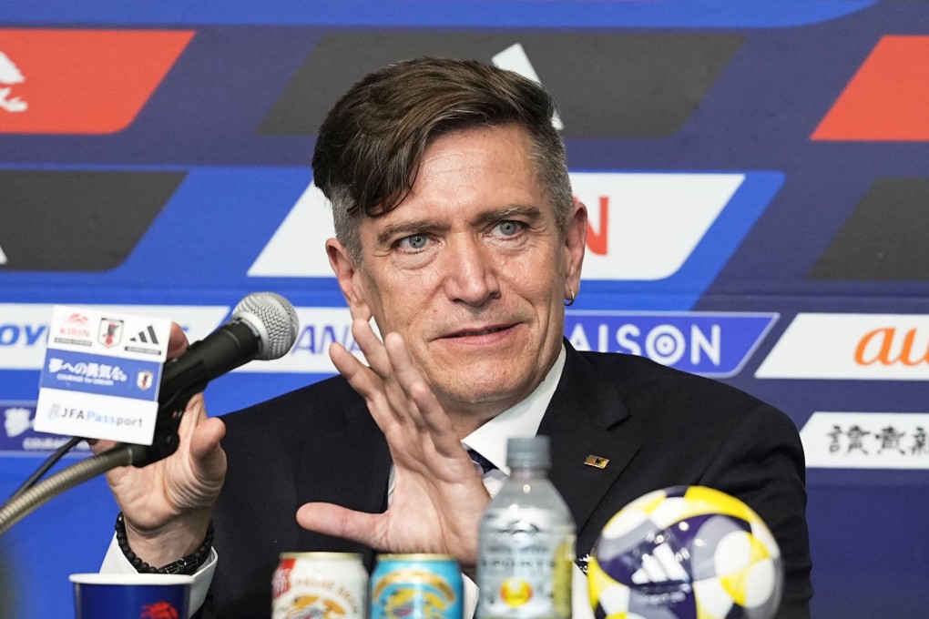 The Greenland-born Nielsen, speaking at his first  press conference in Tokyo on Wednesday, pledged to help Japan become more than just dangerous dark horses. Photo: Kyodo