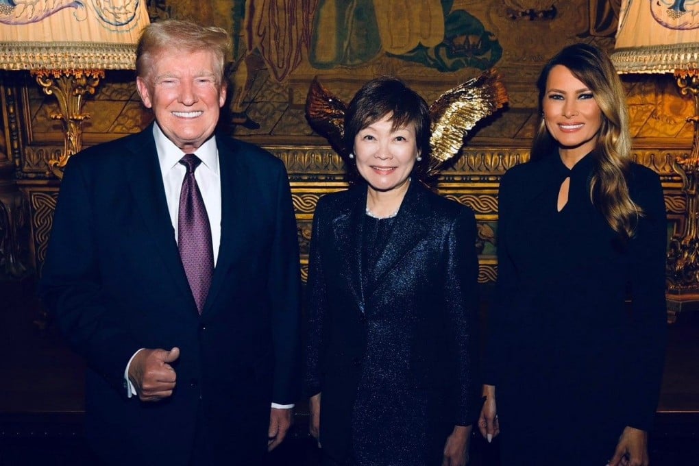 US president-elect Donald Trump (left) is seen with Akie Abe, wife of slain former Japanese Prime Minister Shinzo Abe, and former first lady, Melania Trump. Photo: X/MELANIATRUMP