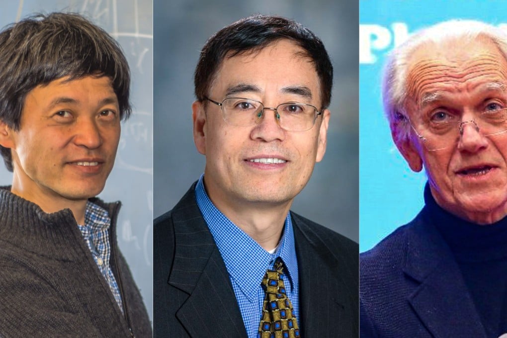 (From left) Kenji Fukaya, Sun Shao-Cong and Gérard Mourou. Photo: Stony Brook University/MD Anderson Cancer Centre/Weibo/Peking University