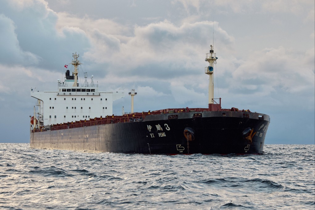 The Yi Peng 3 has been stationary in waters near Sweden for a month after two Baltic Sea cables were damaged on November 17 and 18. Photo: AP