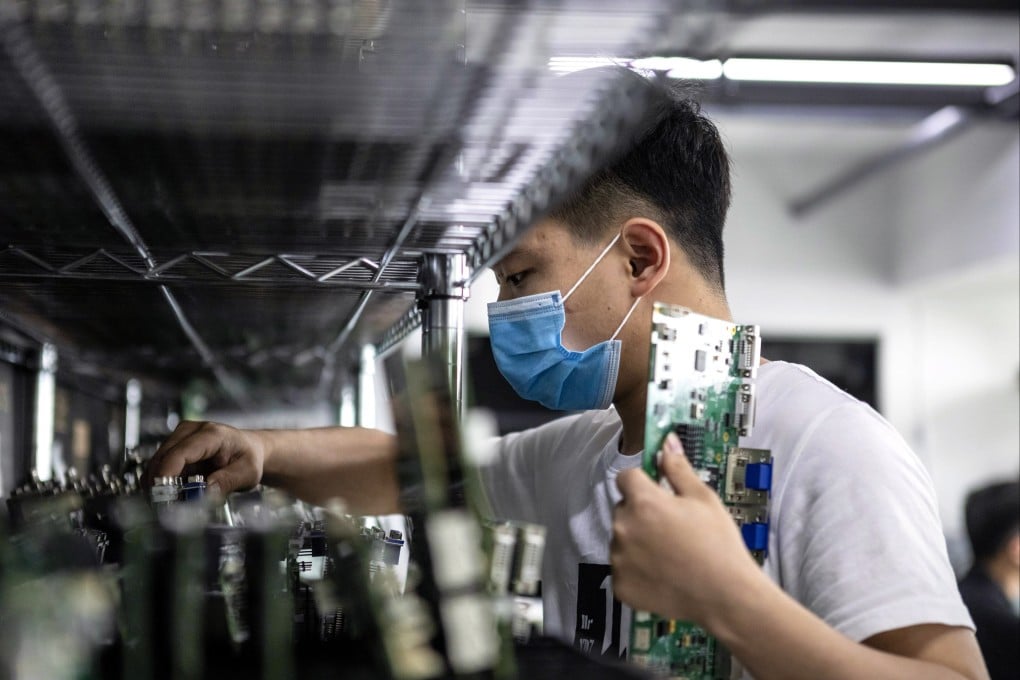 Strong growth in Shenzhen’s trade has been buoyed, in part, by rising demand for Chinese electronics and hi-tech products. Photo: EPA-EFE