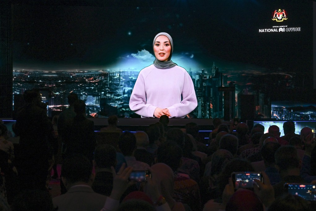 An AI virtual anchor is pictured during the launch of Malaysia’s National AI Office in Kuala Lumpur, Malaysia, on December 12. Southeast Asia’s unique combination of adaptability, dynamism and strategic investments is positioning it as a critical player in shaping the AI landscape. Photo: Xinhua