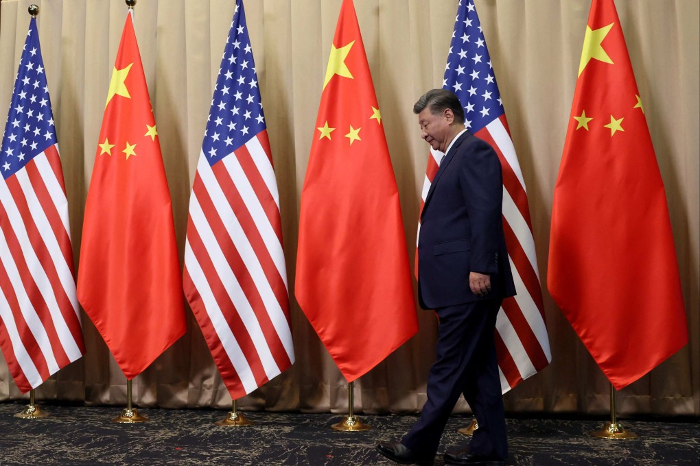 Chinese President Xi Jinping arrives to meet US President Joe Biden at the Asia-Pacific Economic Cooperation (Apec) summit in Lima, Peru, on November 16. Photo: AFP