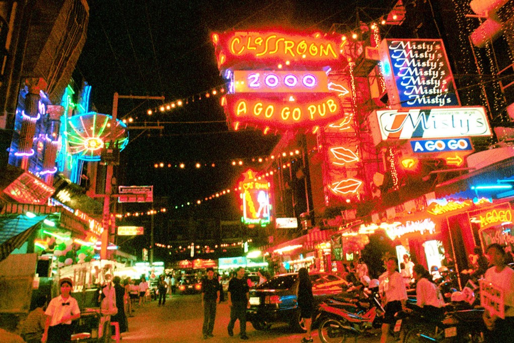 Night scene of a red light district in south Pattaya in Chonburi province. A Thai man was sentenced to death and two Germans received life imprisonments, for the murder of a German property agent near the resort town of Pattaya. Photo: AP