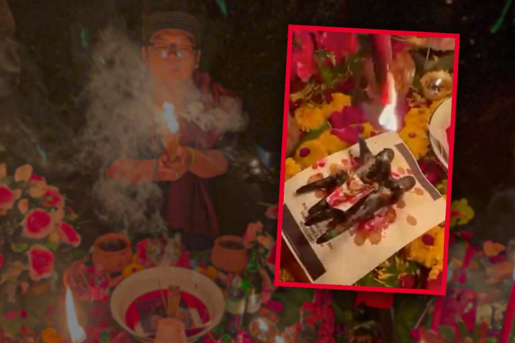 A Singapore online store’s offering of a “bloodworm love spell” ritual for US$360 per session has ignited controversy and debate. Photo: SCMP composite/carousell.sg