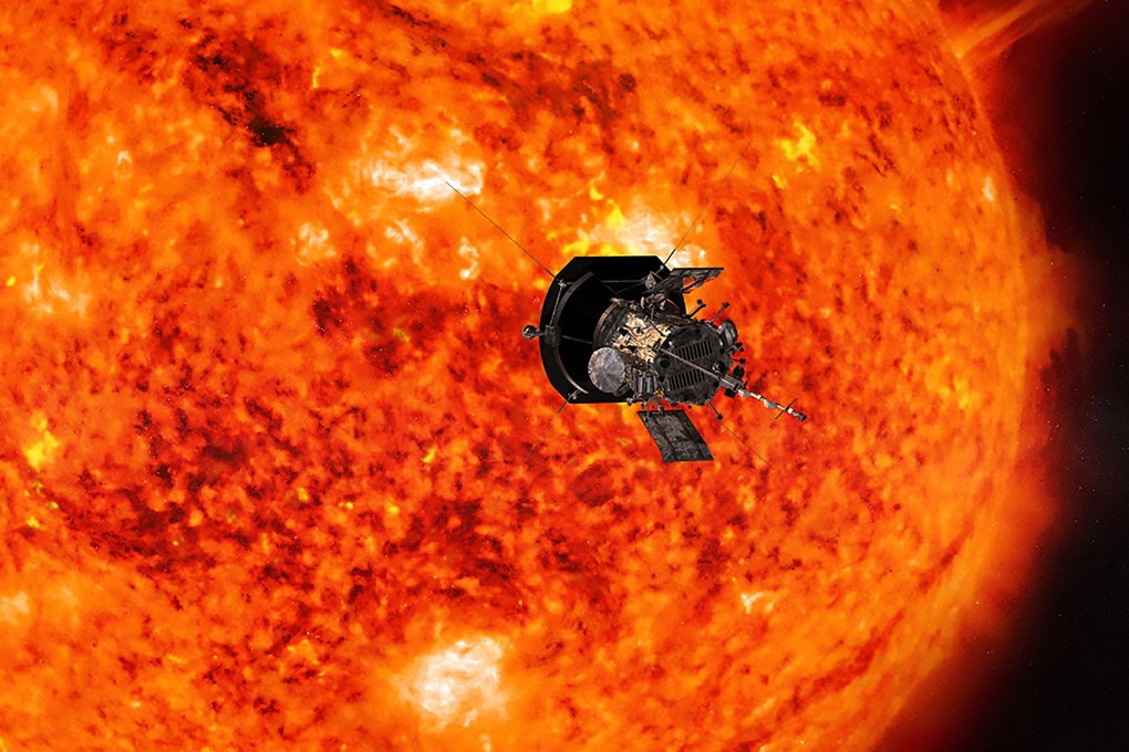 An artist’s conception of Nasa’s Parker Solar Probe. Photo: Nasa/Johns Hopkins/APL/AFP
