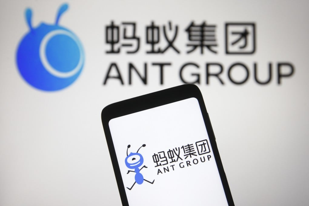 In this photo illustration taken February 27, 2021, the Ant Group logo is seen on a mobile phone screen. Photo: Shutterstock Images