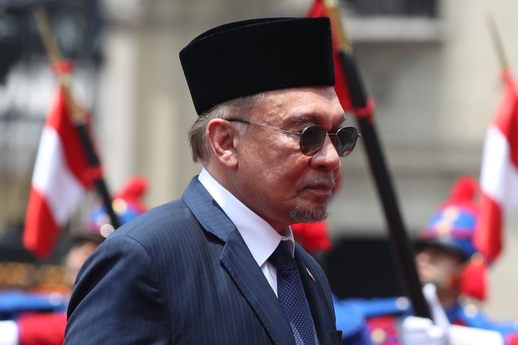 Malaysia’s Prime Minister Anwar Ibrahim attends a welcome ceremony at the Government Palace in Lima, Peru, on November 13. Photo: EPA-EFE