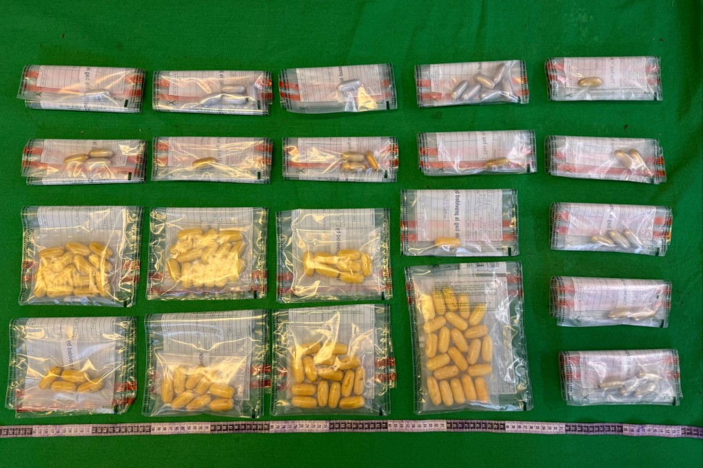 Hong Kong customs officers have arrested two women for allegedly smuggling cocaine in pellets hidden in their bodies. Photo: Handout