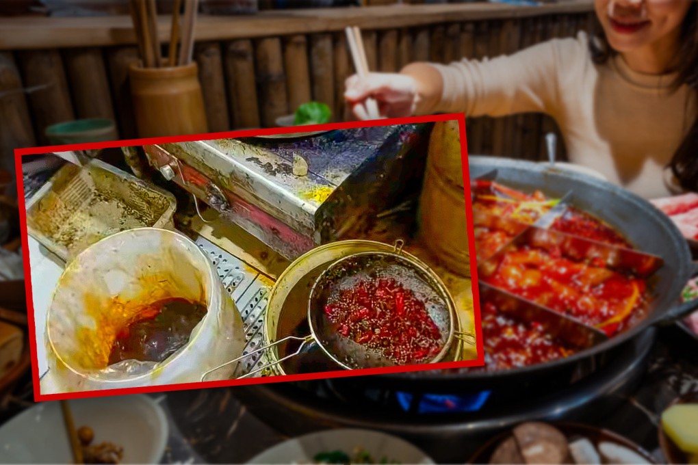 A restaurant in China is being investigated for using a mixture of old and new cooking oil in its hotpot dishes. Photo: SCMP composite/Shutterstock/Douyin
