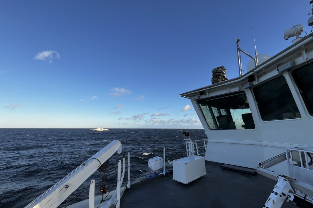Finnish guard ship Turvan on duty in the southern Baltic Sea. Photo: EPA-EFE