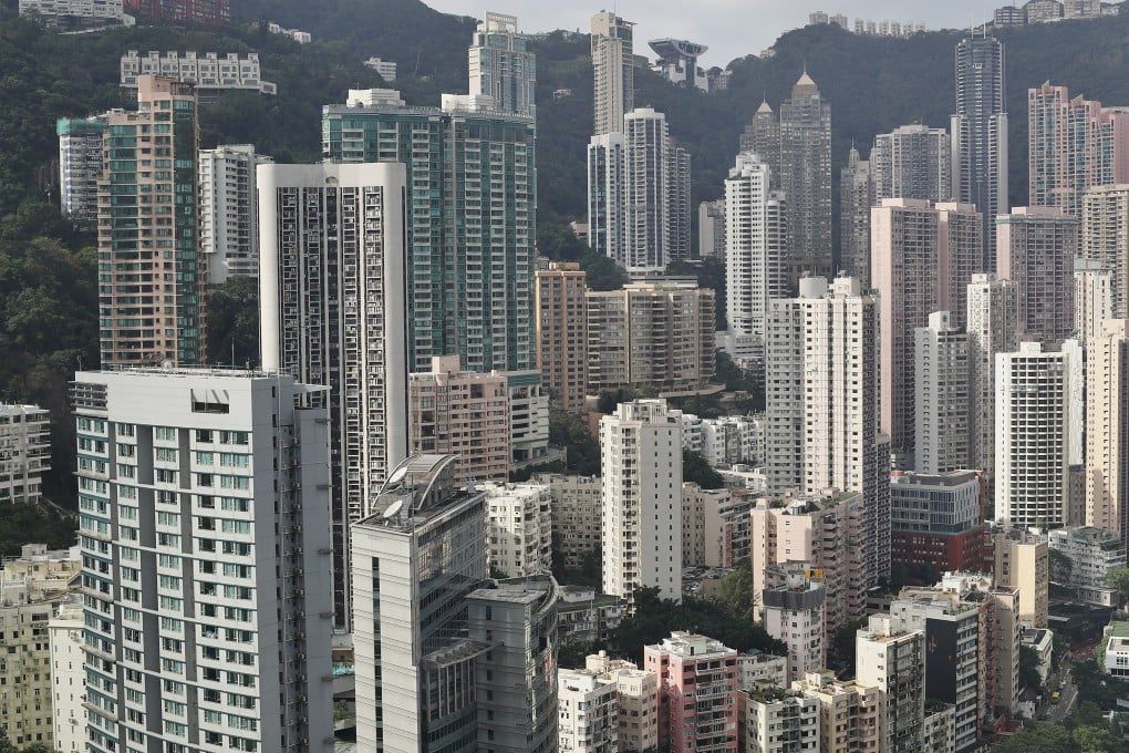 View of residential buildings in Mid-Levels and The Peak, two sought after addresses in Hong Kong. Photo: Nora Tam