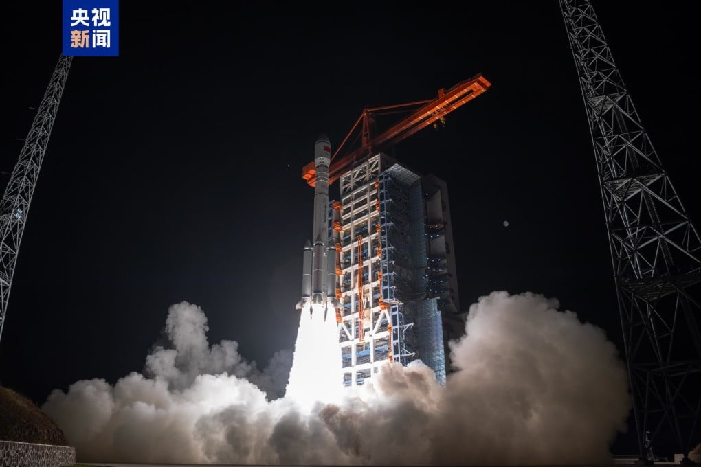 A batch of satellites is launched aboard a modified Long March-6 carrier rocket from the Taiyuan Satellite Launch Centre in north China’s Shanxi Province in October. Photo: CCTV