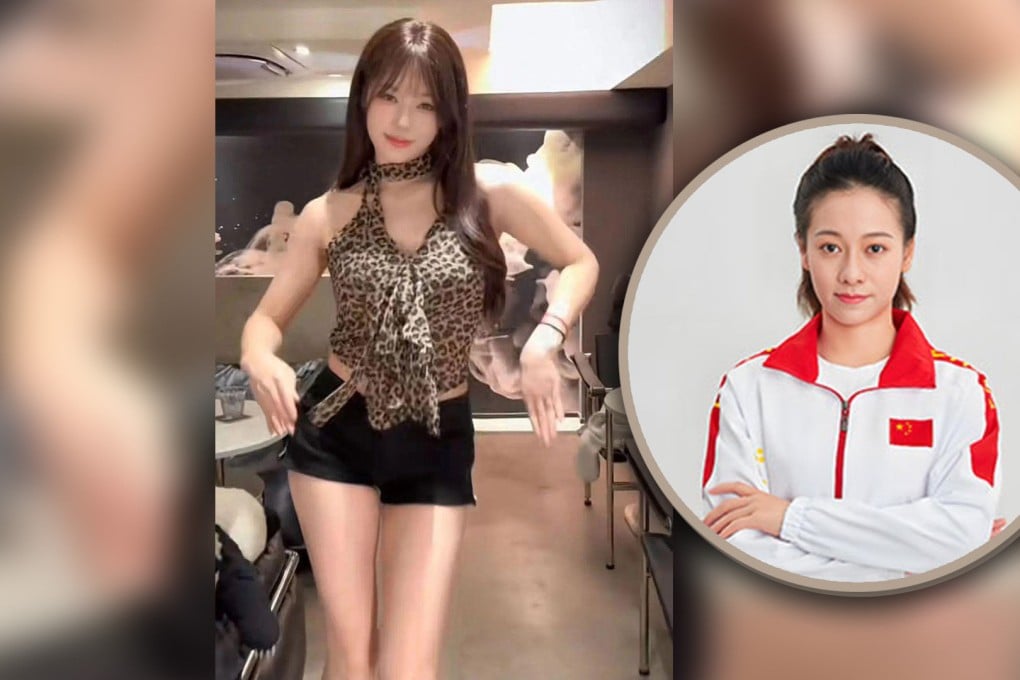 Ex-China top gymnast Wu Liufang’s social media account is suspended again over her sexy live streaming sessions. Photo: SCMP composite/Weibo/Douyin
