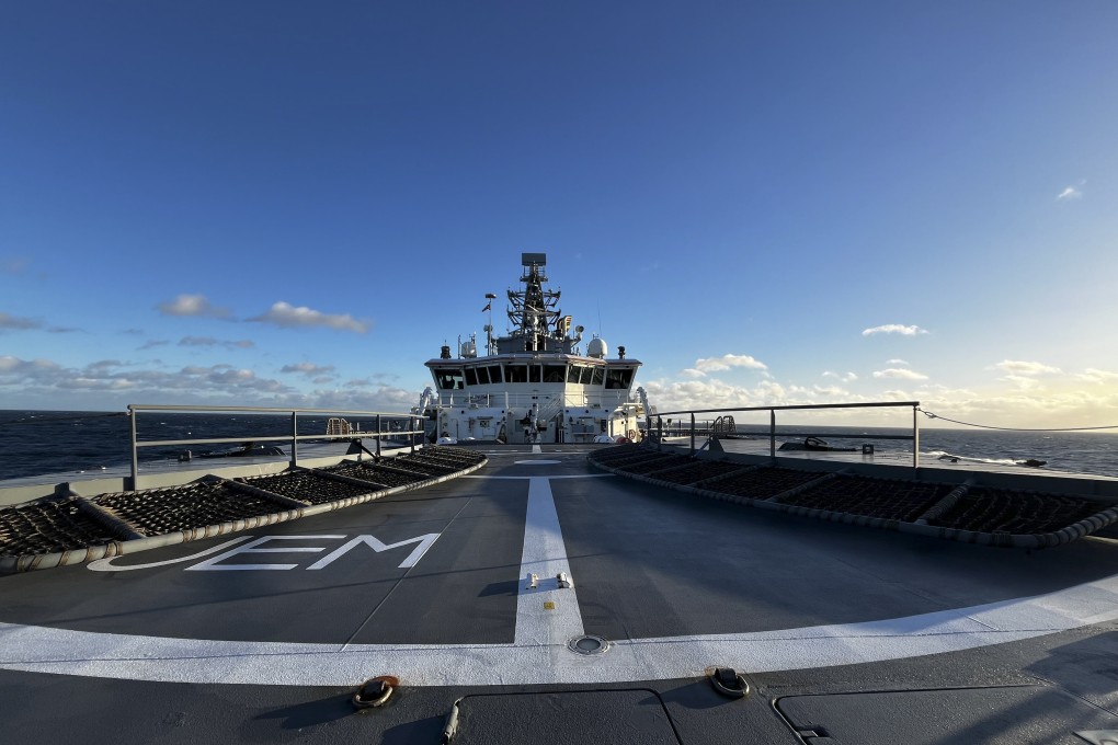 Finnish guard ship Turvan on duty in the southern Baltic Sea. Photo: EPA-EFE