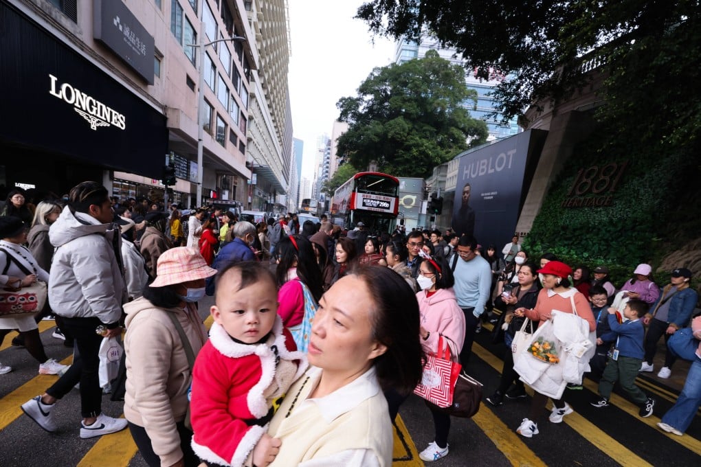 Tsim Sha Tsui on Christmas Day on December 25. Photo: Nora Tam