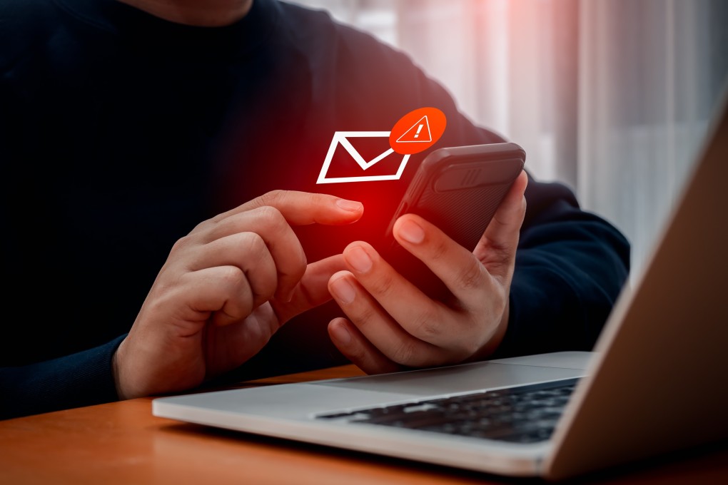 The force has said in a social media post the scammers were sending out emails claiming to be from Commissioner of Police Raymond Siu Chak-yee, the “director general” of a non-existent “Cyber Crime Coordination Centre”. Photo: Shutterstock