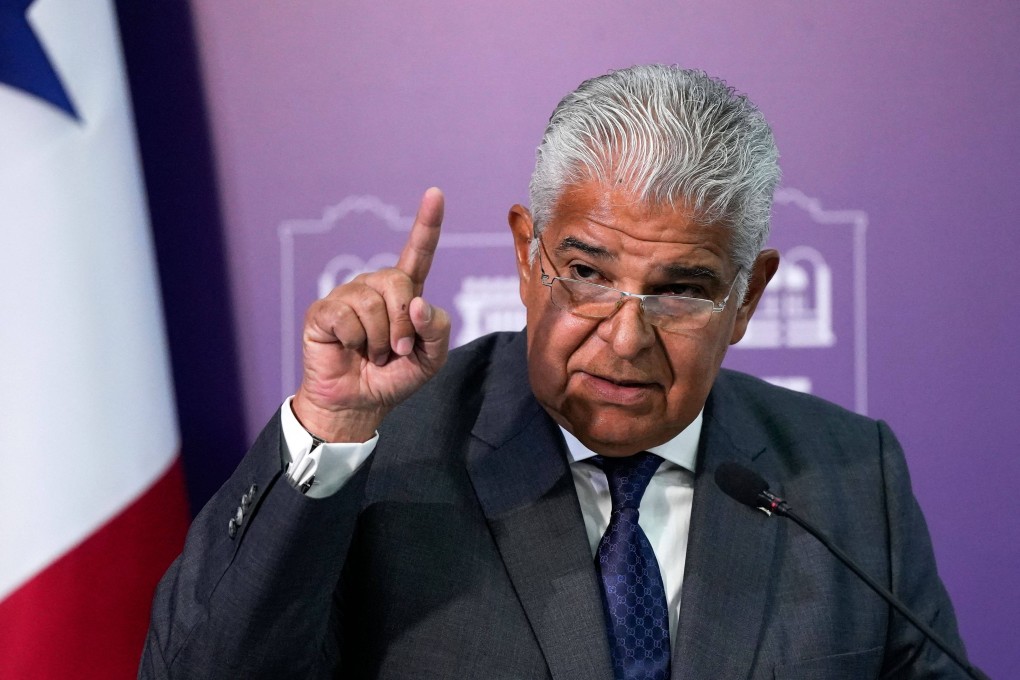 Panamanian President José Raúl Mulino at a news conference in Panama City on December 26. Photo: AFP