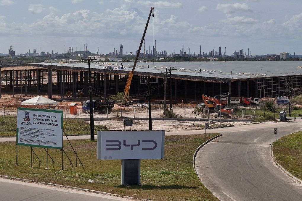 BYD’s new electric vehicle factory’s construction site in Camacari, Brazil. Photo: Reuters