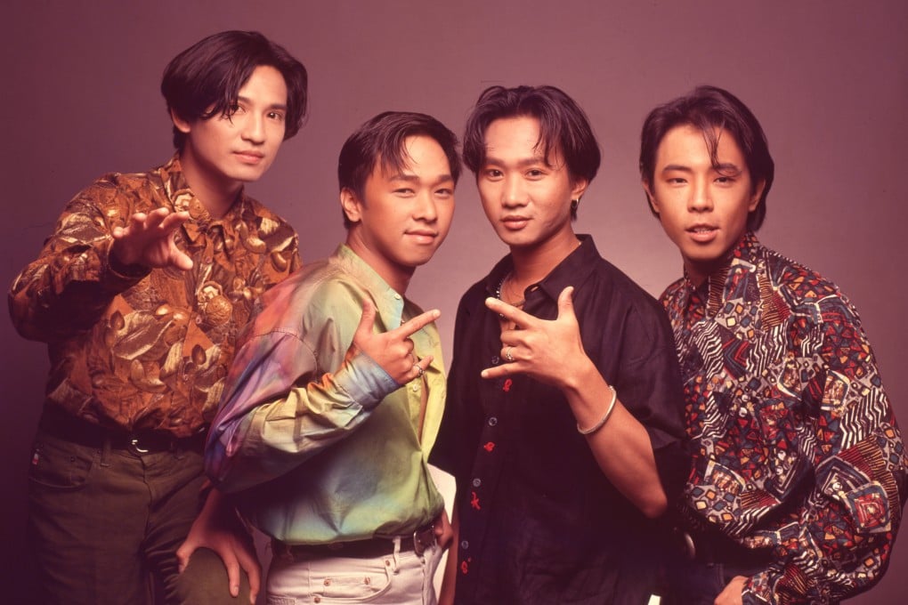 (From left) Beyond members Yip Sai-wing, Wong Ka-keung, Wong Ka-kui and Paul Wong Koon-chung in 1990. The Hong Kong rock band formed in 1983 and were popular across Asia.