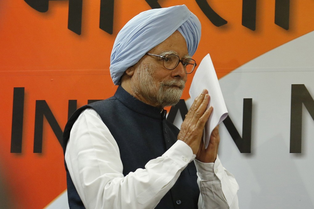 Former Indian Prime Minister Manmohan Singh arrives during the release of the Congress party manifesto for Punjab State elections, in New Delhi, India in January 2017. Photo: EPA-EFE