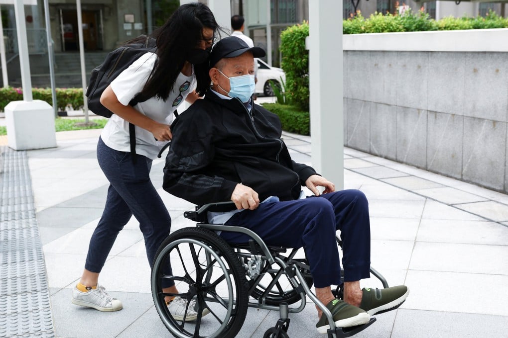 Lim Oon Kuin arrives at Singapore’s State Courts in November. Photo: Reuters