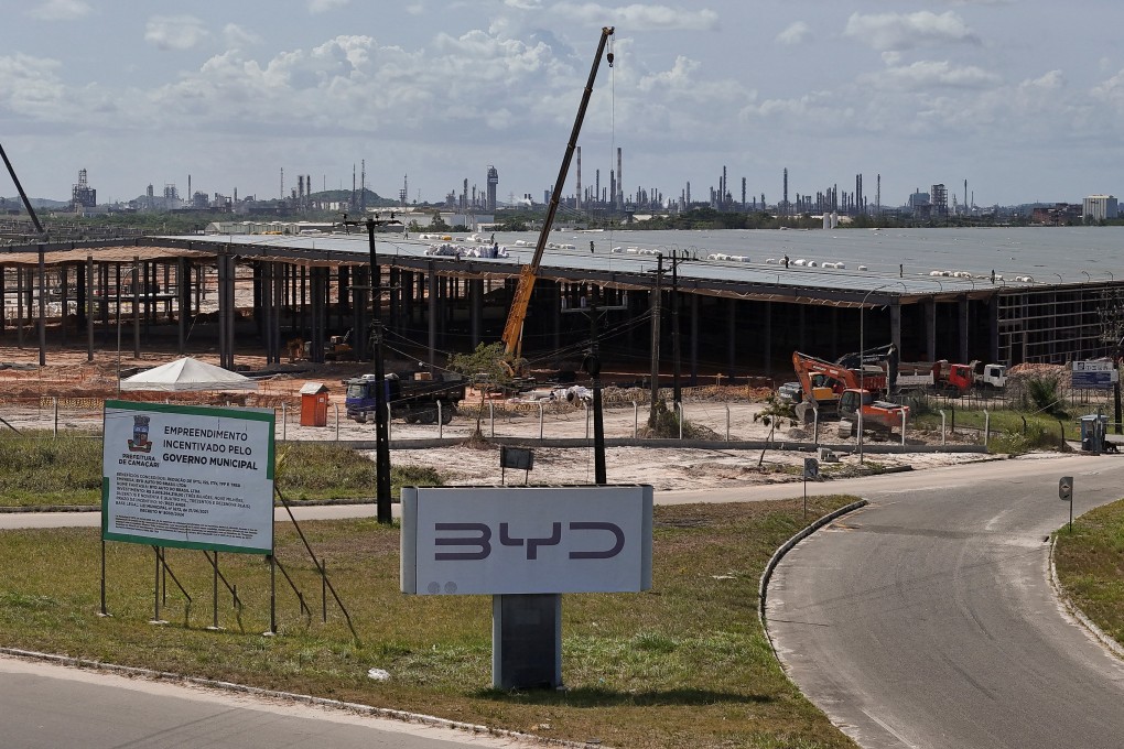 BYD’s electric vehicle factory’s construction site in Camacari, Brazil. Photo: Reuters