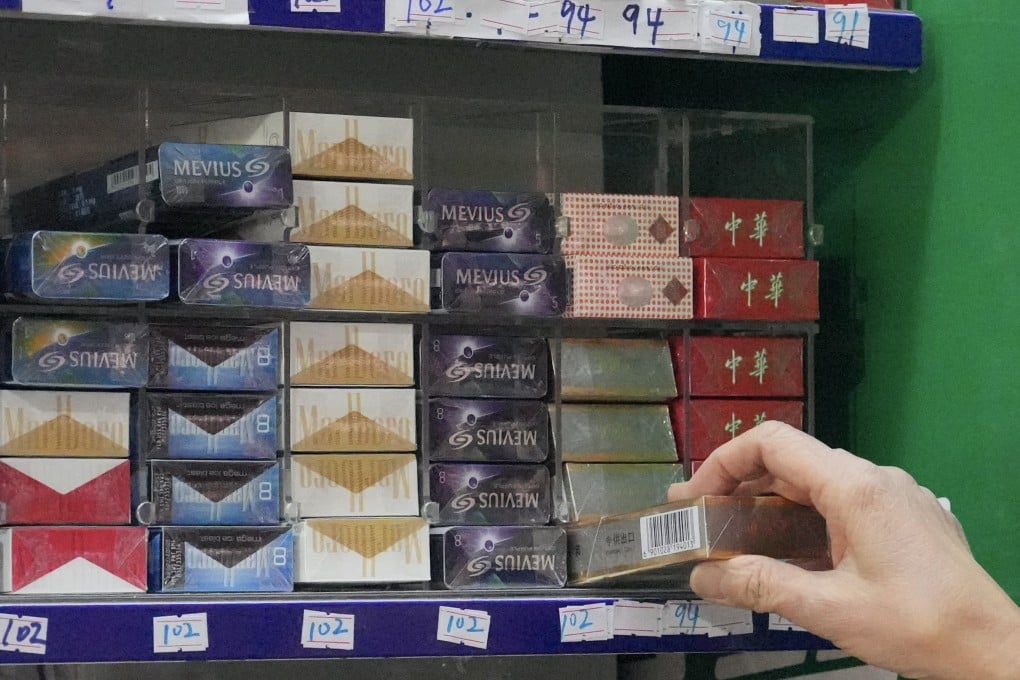 A pack of contraband cigarettes goes for between HK$20 and HK$30 on the black market. Photo: May Tse