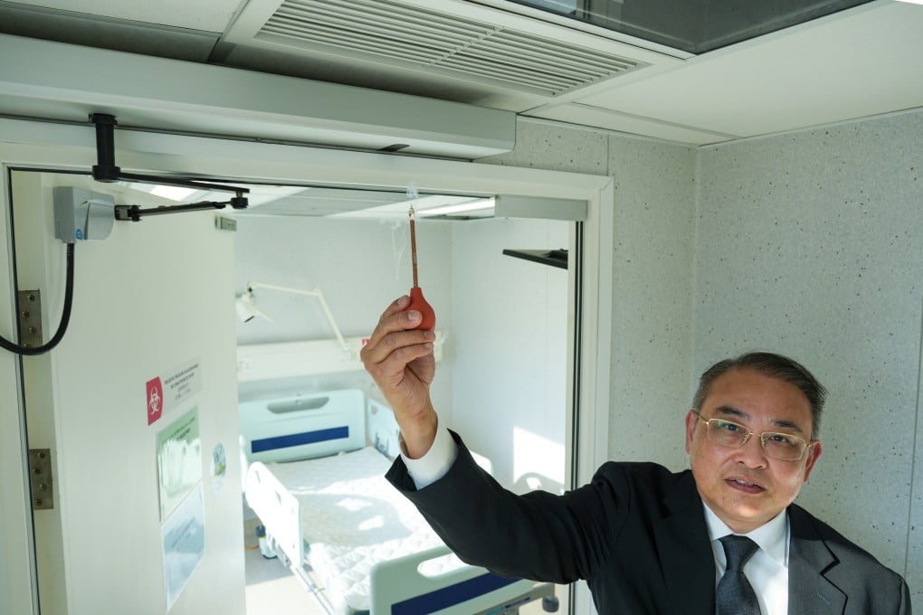 Yuen Pak-leung shares insights on the development of the negative pressure ward he designed. Photo: May Tse