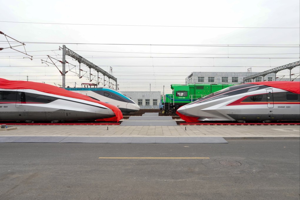 Further tests are in store for the CR450. Photo: Xinhua