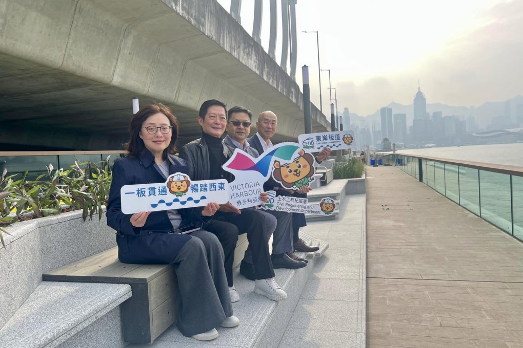 Bernadette Linn (left) hopes the boardwalk will become a new landmark of the Victoria Harbour waterfront. Photo: Handout