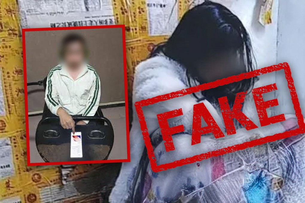 A couple in China who faked “domestic violence” videos to boost their online traffic have been detained by the authorities. Photo: SCMP composite/Douyin