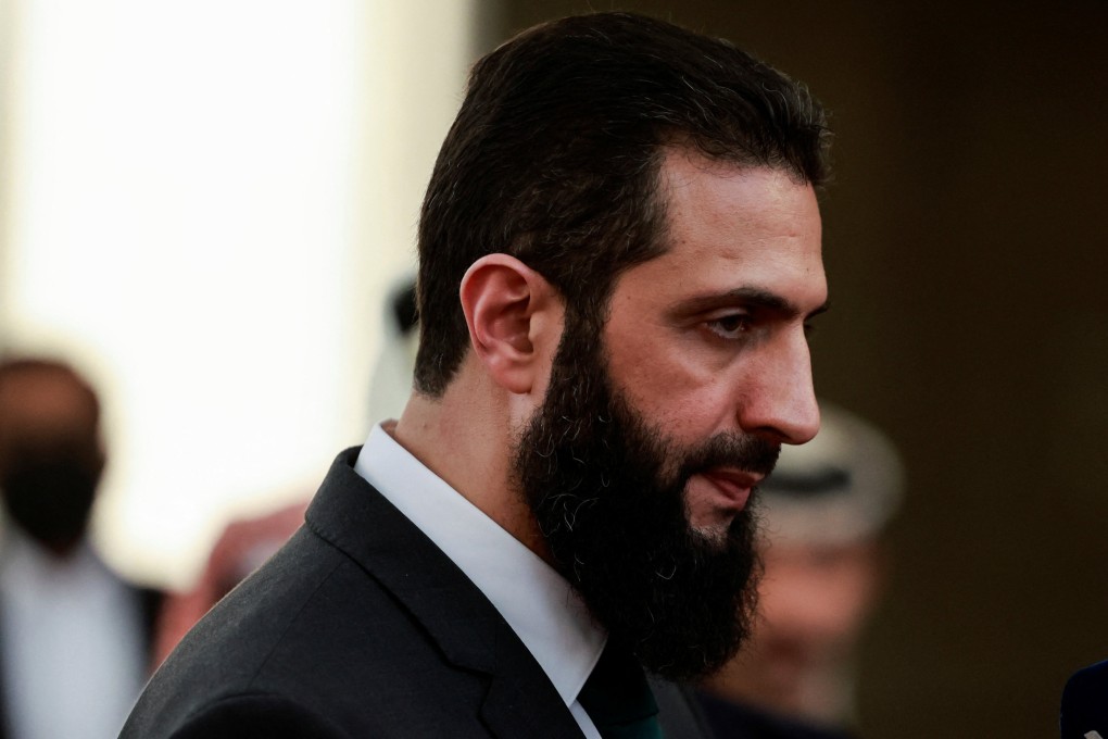 Syria’s de facto leader Ahmed al-Sharaa, also known as Abu Mohammed al-Golani, speaks to the media after the ousting of Syria’s Bashar al-Assad, in Damascus, Syria, on December 23. Photo: Reuters