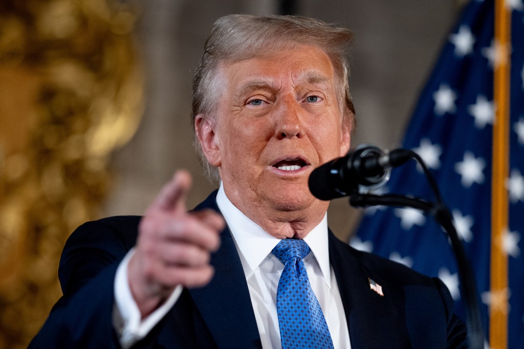 Donald Trump speaks at a news conference at his Mar-a-Lago resort on December 16. Photo: TNS