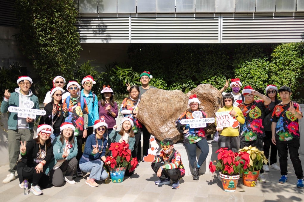 Youngsters with learning disabilities go on a picnic in Hong Kong’s Nina Park. Photo: Lam Lui-kong