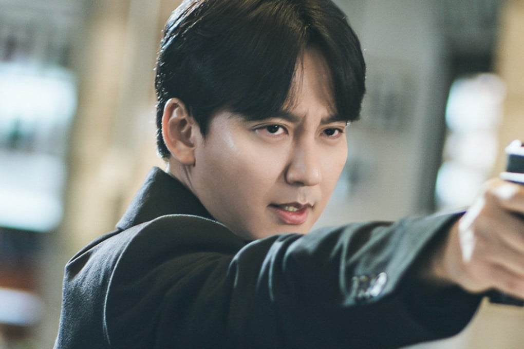 Kim Nam-gil in a still from The Fiery Priest season 2. Lee Ha-nee and Kim Sung-kyun co-star.
