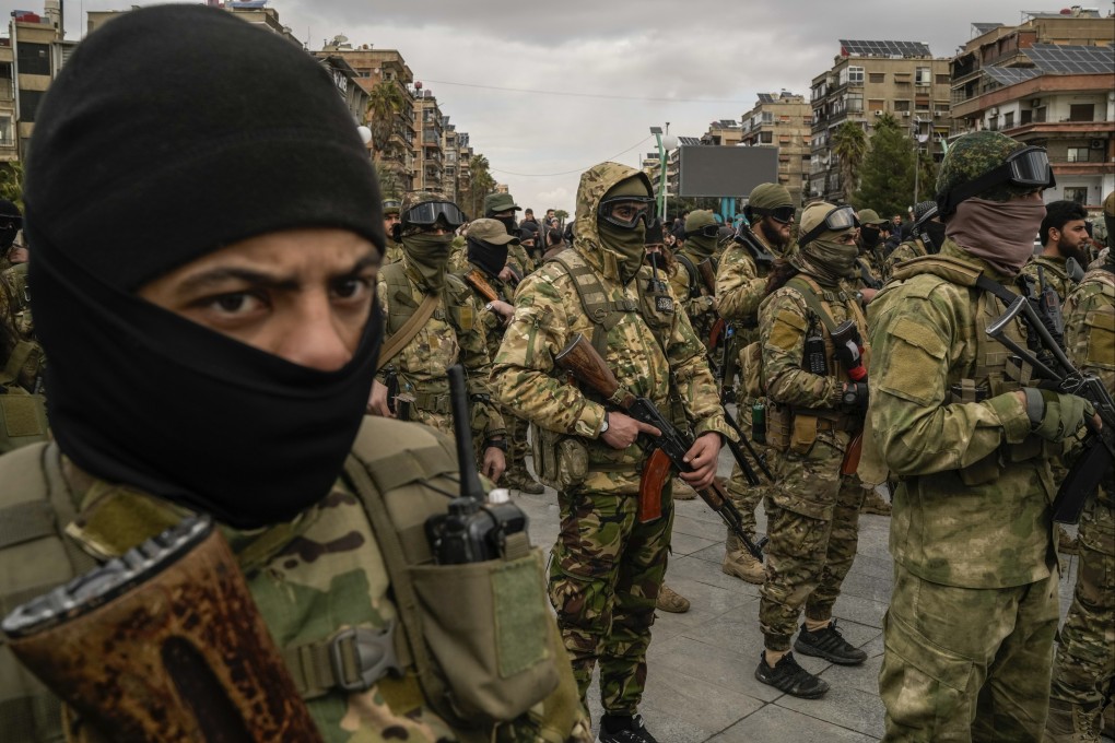 Members of Syria’s new armed forces, former rebels who overthrew Bashar al-Assad’s government. Photo: AP