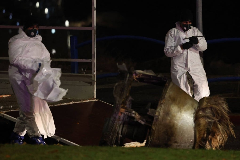 Fragments of a Houthi ballistic missile launched from Yemen at Israel in the central Israeli town of Bet Shemesh, near Jerusalem. Photo: AFP