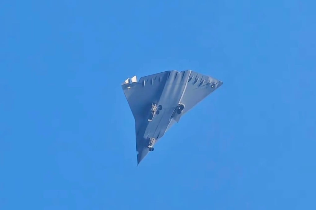 Videos and images posted on social media last week appear to show China’s first sixth-generation stealth fighter jet flying over Chengdu. Photo: Handout