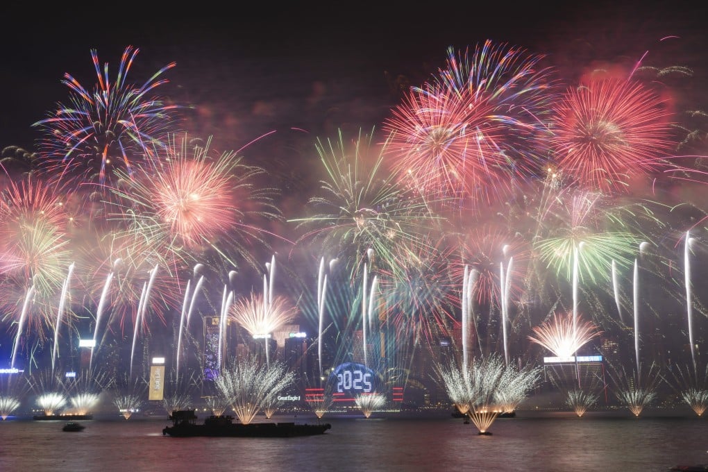 Hong Kong’s countdown celebration had the theme of “The Symphony of Happiness”. Photo: Sam Tsang