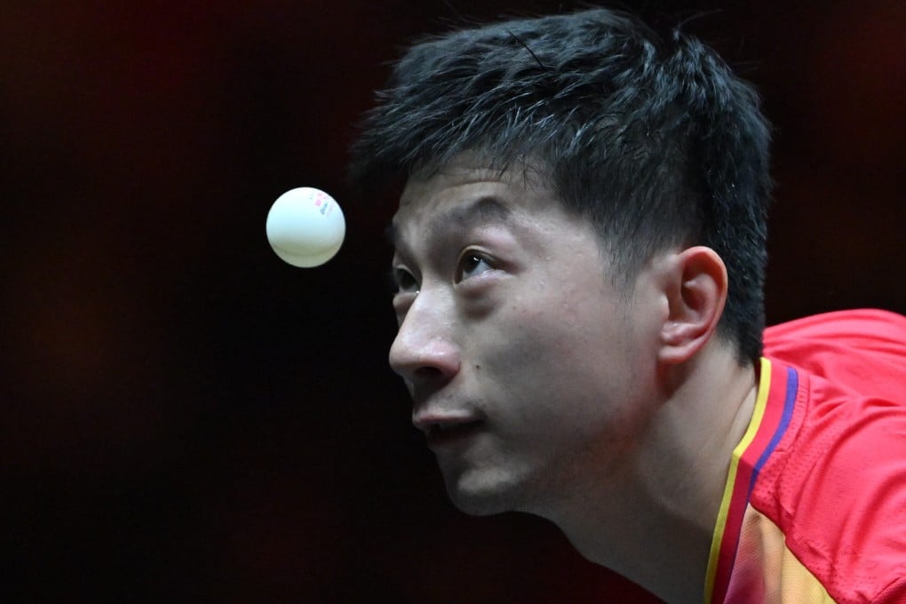 Ma Long plays in the China Smash tournament in Beijing last October. Photo: AFP