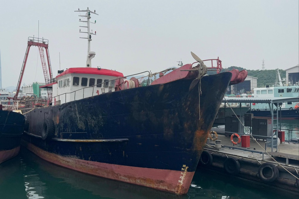 One of the two fishing vessels intercepted by customs on December 31. Photo: Handout